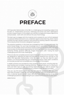 NEAP ASSESSMENT SERIES: VCE SPECIALIST MATHS UNITS 3&4