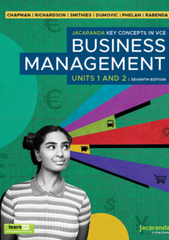JACARANDA KEY CONCEPTS IN VCE BUSINESS MANAGEMENT UNITS 1&2 LEARNON + PRINT 7E Cover