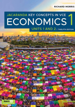 JACARANDA KEY CONCEPTS IN VCE ECONOMICS 1 UNITS 1&2 LEARNON + PRINT 12E Cover