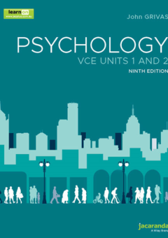 JACARANDA PSYCHOLOGY VCE UNITS 1&2 LEARNON + PRINT 9E Cover