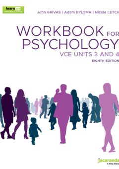 JACARANDA WORKBOOK FOR PSYCHOLOGY VCE UNITS 3&4 8E Cover