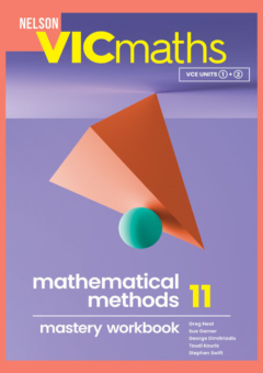NELSON VICMATHS YEAR 11 MATHEMATICAL METHODS MASTERY WORKBOOK Cover
