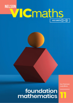 NELSON VICMATHS YEAR 11 FOUNDATION MATHEMATICS STUDENT BOOK + NELSON MINDTAP Cover