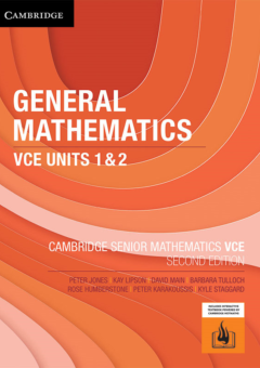 CAMBRIDGE SENIOR MATHS: GENERAL MATHS VCE UNITS 1&2 STUDENT BOOK + EBOOK 2E Cover
