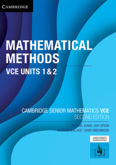 CAMBRIDGE SENIOR MATHS: MATHS METHODS VCE UNITS 1&2 EBOOK 2E (eBook only) Cover