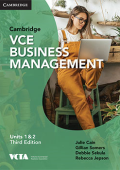 CAMBRIDGE VCE BUSINESS MANAGEMENT UNITS 1&2 EBOOK 3E (eBook only) Cover