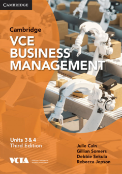 CAMBRIDGE VCE BUSINESS MANAGEMENT UNITS 3&4 EBOOK 3E (eBook only) Cover