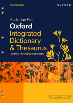 AUSTRALIAN INTEGRATED FILE OXFORD DICTIONARY & THESAURUS 4E Cover
