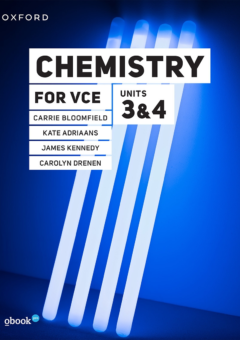 OXFORD CHEMISTRY FOR VCE UNITS 3&4 STUDENT BOOK + OBOOK PRO Cover