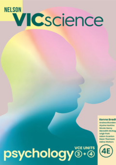 NELSON VICSCIENCE PSYCHOLOGY VCE UNITS 3&4 STUDENT EBOOK 4E (eBook only) Cover