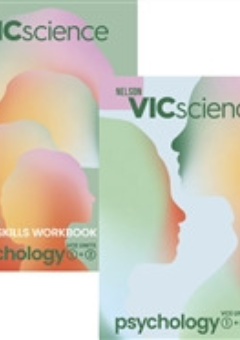 NELSON VICSCIENCE PSYCHOLOGY VCE UNITS 1&2 STUDENT BOOK & WORKBOOK VALUE PACK 4E Cover