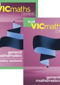 NELSON VICMATHS YEAR 12 GENERAL STUDENT BOOK + MASTERY WORKBOOK VALUE PACK Cover