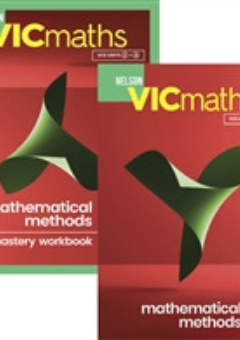 NELSON VICMATHS YEAR 12 MATHEMATICAL METHODS STUDENT BOOK + MASTERY WORKBOOK VALUE PACK Cover