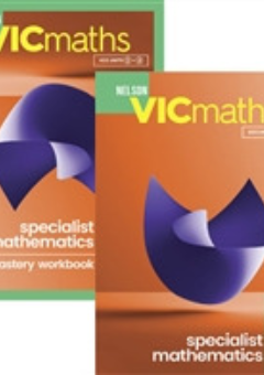 NELSON VICMATHS YEAR 12 SPECIALIST MATHEMATICS STUDENT BOOK + MASTERY WORKBOOK VALUE PACK Cover