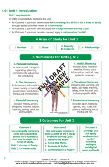 NUMERACY VOCATIONAL MAJOR UNITS 1&2 COURSEBOOK
