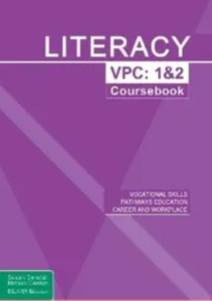 LITERACY VICTORIAN PATHWAYS CERTIFICATE UNITS 1&2 COURSEBOOK Cover