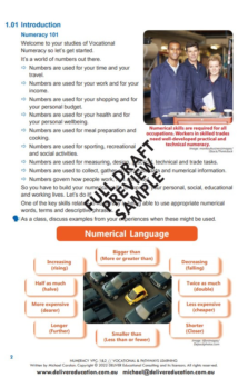 NUMERACY VICTORIAN PATHWAYS CERTIFICATE UNITS 1&2 COURSEBOOK