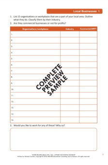 WORK RELATED SKILLS VICTORIAN PATHWAYS CERTIFICATE UNITS 1&2: APPLIED VOCATIONAL BOOKLET
