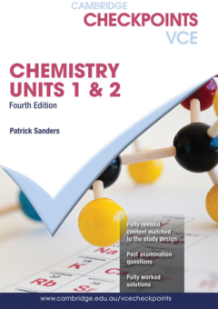 CAMBRIDGE CHECKPOINTS VCE CHEMISTRY UNITS 1&2 + QUIZ ME MORE 4E Cover