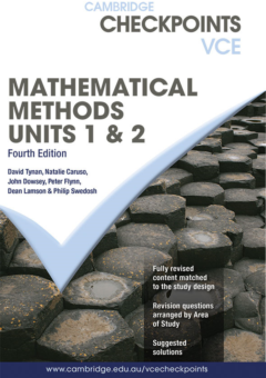 CAMBRIDGE CHECKPOINTS VCE MATHEMATICAL METHODS UNITS 1&2 + QUIZ ME MORE 4E Cover