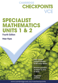 CAMBRIDGE CHECKPOINTS VCE SPECIALIST MATHS UNITS 1&2 + QUIZ ME MORE 4E Cover