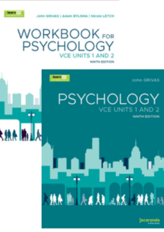 JACARANDA PSYCHOLOGY VCE UNITS 1&2 LEARNON + PRINT 9E + WORKBOOK VALUE PACK Cover