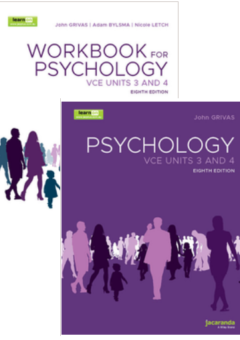 JACARANDA PSYCHOLOGY VCE UNITS 3&4 LEARNON + PRINT 8E + WORKBOOK VALUE PACK Cover