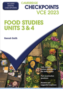 CAMBRIDGE CHECKPOINTS VCE FOOD STUDIES UNITS 3&4 2023 + QUIZ ME MORE Cover