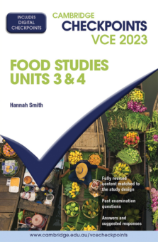 CAMBRIDGE CHECKPOINTS VCE FOOD STUDIES UNITS 3&4 2023 QUIZ ME MORE EBOOK (eBook only) Cover