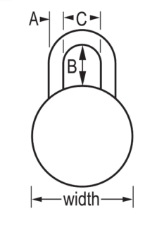 PADLOCK COMBINATION MASTERLOCK 1525 DIAL BLACK 48MM