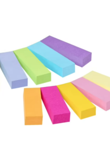 POST IT NOTES PAGE MARKERS 12MM x 44MM VARIOUS COLOURS (PACK OF 10)