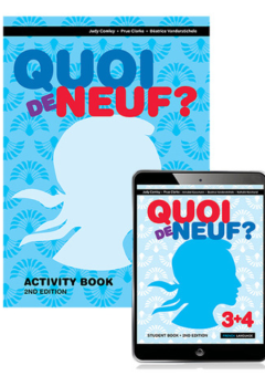 QUOI DE NEUF? 3&4 STUDENT EBOOK + ACTIVITY BOOK 2E Cover