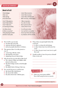 EXCEL ADVANCED SKILLS WORKBOOKS: ADVANCED ENGLISH YEAR 3