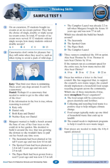 EXCEL SELECTIVE SCHOOLS AND SCHOLARSHIP TESTS YEARS 5-6