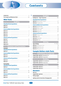 EXCEL NAPLAN STYLE LITERACY TESTS YEAR 7