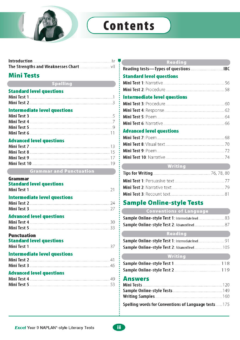 EXCEL NAPLAN STYLE LITERACY TESTS YEAR 9