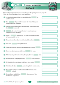 EXCEL NAPLAN STYLE LITERACY TESTS YEAR 9