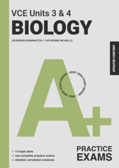A+ BIOLOGY PRACTICE EXAMS VCE UNITS 3&4 2E Cover