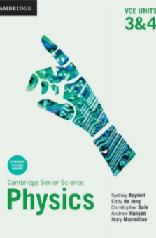 CAMBRIDGE SENIOR SCIENCE: PHYSICS VCE UNITS 3&4 STUDENT EBOOK (eBook only) Cover