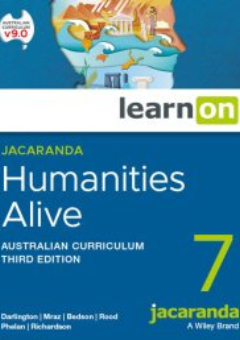 JACARANDA HUMANITIES ALIVE 7 AUSTRALIAN CURRICULUM LEARNON 3E (eBook only) Cover