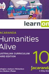 JACARANDA HUMANITIES ALIVE 10 AUSTRALIAN CURRICULUM LEARNON 3E (eBook only) Cover