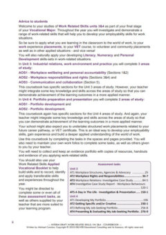 WORK RELATED SKILLS VOCATIONAL MAJOR UNITS 3&4: COURSEBOOK (2024)