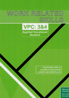 WORK RELATED SKILLS VICTORIAN PATHWAYS CERTIFICATE UNITS 3&4: APPLIED VOCATIONAL BOOKLET (2024) Cover