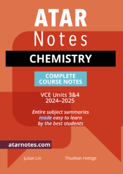ATAR NOTES VCE CHEMISTRY UNITS 3&4 NOTES (2024 - 2025) Cover