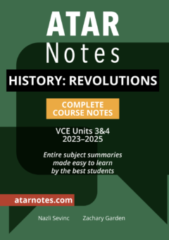 ATAR NOTES VCE HISTORY REVOLUTIONS UNITS 3&4 NOTES 2E (2024 - 2025) Cover