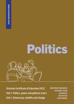 POLITICS VCE UNITS 1 AND 2 STUDENT BOOK 1E Cover