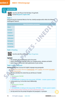 VCE ENGLISH LANGUAGE VCE UNITS 3&4