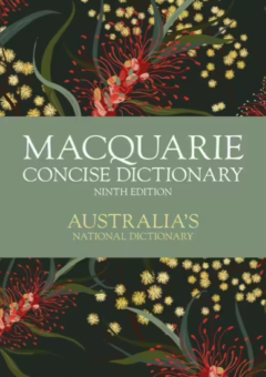MACQUARIE CONCISE DICTIONARY NINTH EDITION HARDBACK Cover