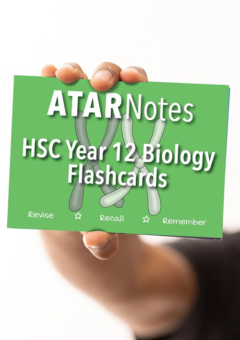 ATAR NOTES HSC YEAR 12 BIOLOGY FLASHCARDS Cover