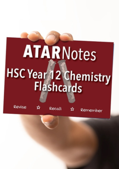 ATAR NOTES HSC YEAR 12 CHEMISTRY FLASHCARDS Cover